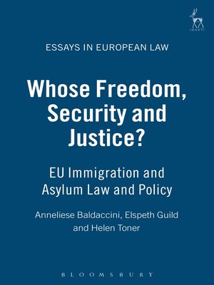 cover image of Whose Freedom, Security and Justice?